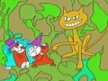 Spiel Spooky cat online coloring page