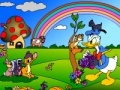 Spiel Donald Duck. Online Coloring Page