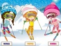 Spiel Skiing Threesome