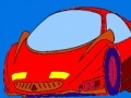 Spiel Red speedy car coloring