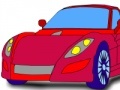 Spiel Superb Red Car: Coloring