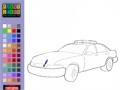 Spiel Police car coloring