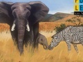 Spiel Zebra And Elephants: Puzzle