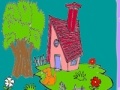 Spiel Cute farm house coloring