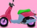 Spiel Pink motorcycle coloring