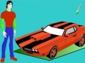 Spiel Kevins car coloring