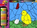 Spiel Chick And egg coloring