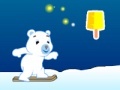 Spiel Steve the bear. Snowboarding adventure
