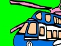 Spiel Colorful military helicopter coloring