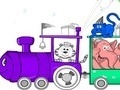 Spiel Animal Train Coloring