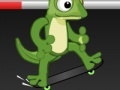 Spiel Gecko skateboarding