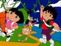 Spiel Dora & Diego. Online coloring page