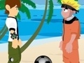 Spiel Naruto and Ben 10 play volleyball