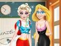 Spiel Elsa and Rapunzel: Highschool Outfit