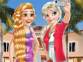 Spiel Elsa And Rapunzel Selfie Time