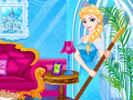 Spiel Elsa Sleepover Cleaning