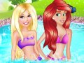 Spiel Barbie & Ariel Pool Party
