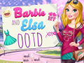 Spiel Barbie and Elsa OOTD