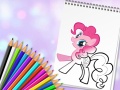 Spiel Cute Pony Coloring Book