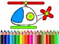 Spiel Back To School Helicopter Coloring