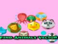 Spiel Find Animals Vector