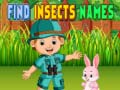 Spiel Find Insects Names