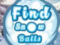 Spiel Find Snow Balls