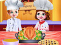 Spiel Chef Twins Thanksgiving Dinner Cooking