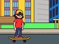 Spiel Skateboard Wheelie