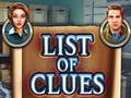Spiel List of clues