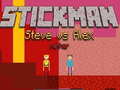 Spiel Stickman Steve vs Alex Nether