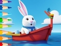 Spiel Coloring Book: Sailing Rabbit