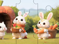 Spiel Jigsaw Puzzle: Rabbits With Carrots