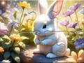 Spiel Jigsaw Puzzle: Sunny Forest Rabbit