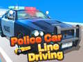 Spiel Police Car Line Driving