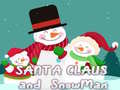 Spiel Santa Claus and Snowman Jigsaw