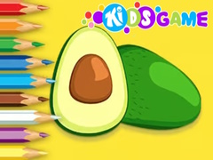 Spiel Coloring Book: Avocado Fruit