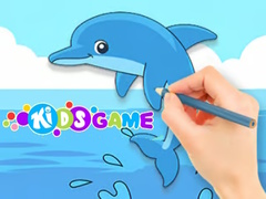 Spiel Coloring Book: Cute Dolphin