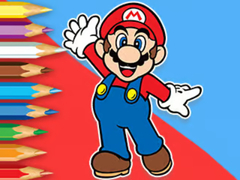 Spiel Coloring Book: Mario Happy Skating