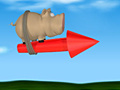 Spiel Pig on the Rocket