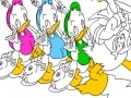 Spiel Donald and Family Online Coloring