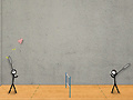 Spiel Stick Figure Badminton