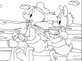 Spiel Donald Duck In Scooter Online Coloring Game