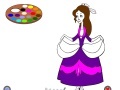 Spiel Coloring: Cinderella at the ball in a hurry