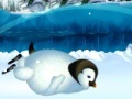 Spiel Flying penguins on snow globe