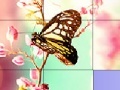 Spiel Pink butterflies slide puzzle