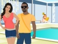 Spiel Kanye West and Kim Kardashian Kissing