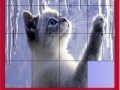 Spiel Cat and icicles slide puzzle