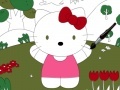Spiel Hello kitty online coloring page