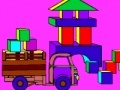 Spiel Coloring: Castle of colorful cubes